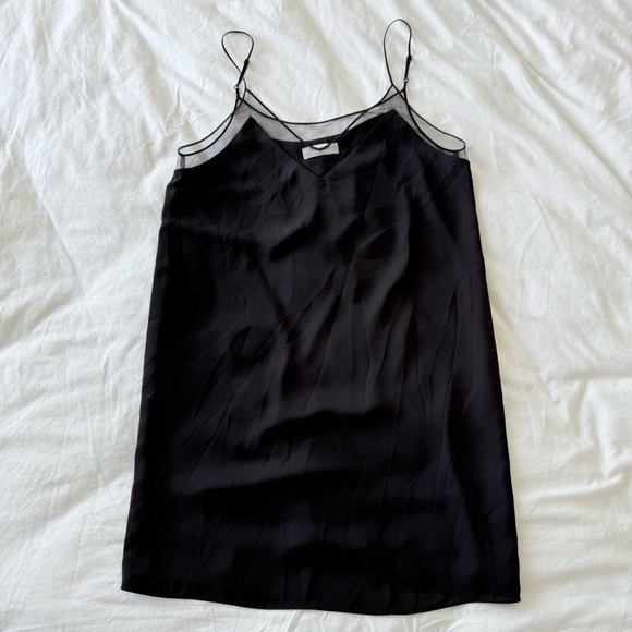 Aritzia Babaton Slip Dress Black | Minor Flaw on Mesh - Picture 10 of 11